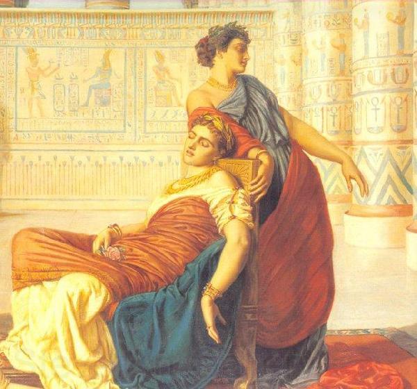 Valentine Cameron Prinsep Prints The Death of Cleopatra Norge oil painting art